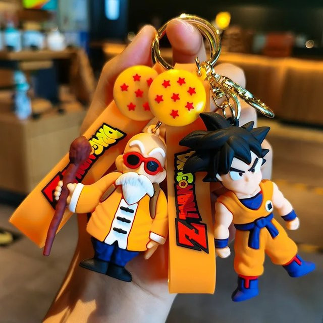 Bandai Dragon Ball Son Goku Vegeta Piccolo Actionfiguren, Schlüsselanhänger - Bild 1