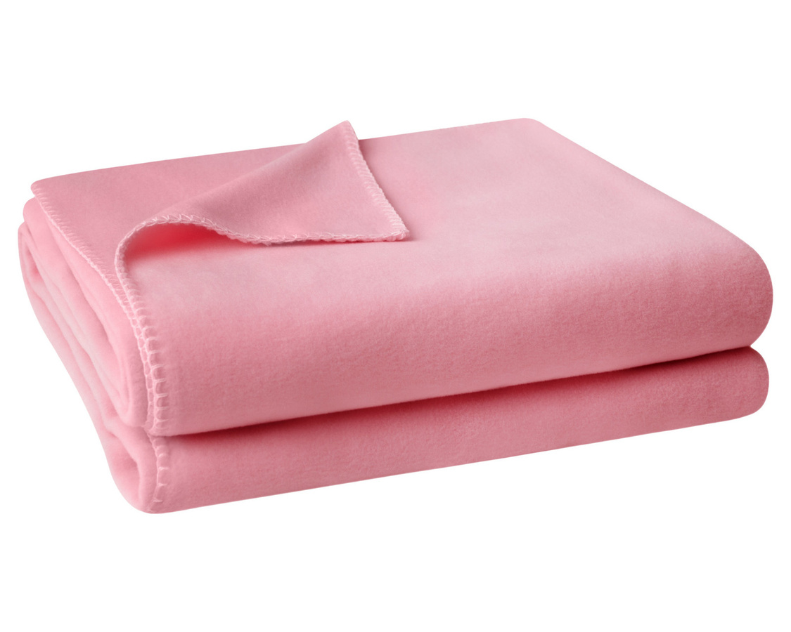 Zoeppritz Soft-Fleece Wohndecke in Schwarz und Pink, flauschig und Oeko-Tex Standard 100 zertifiziert - Bild 1
