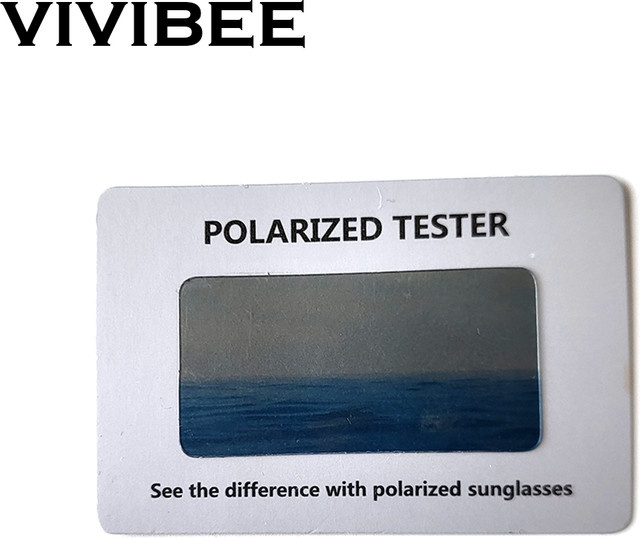 VIVIBEE Testkarte für polarisierte Gläser, 10-teilig, blau, weiß - Bild 1