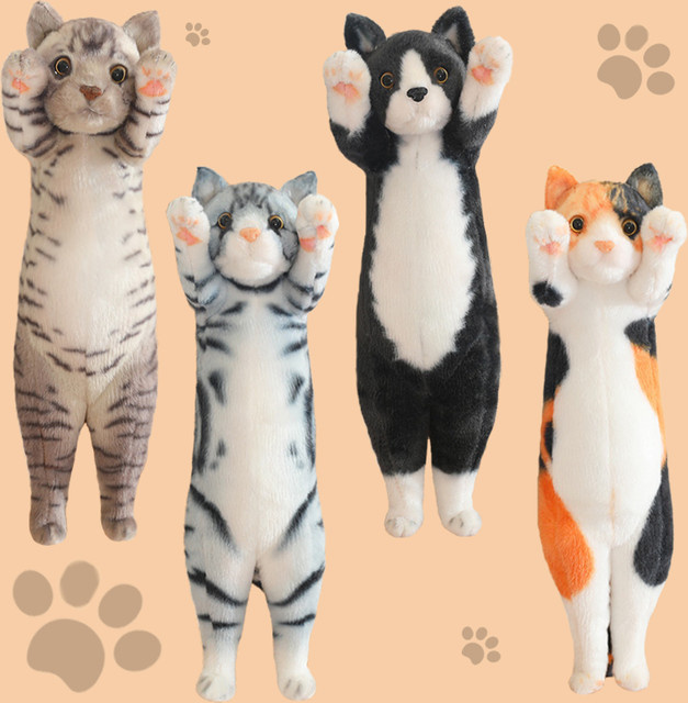 DOYOUDO Glückliche Katze Plüsch Spielzeug, Weiches Katze Kissen - Bild 1