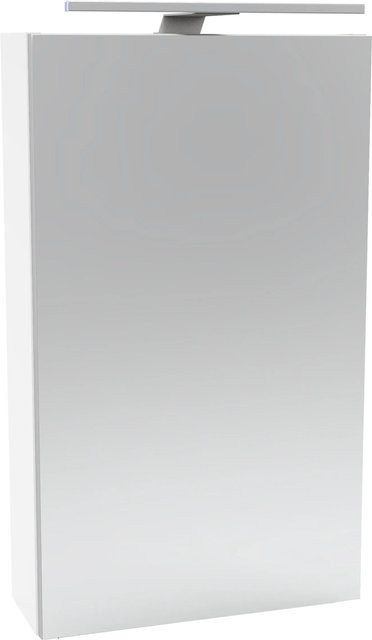 Fackelmann Spiegelschrank SBC Weiß mit Softclose-Türen und LED-Beleuchtung, B/H/T: 40 x 68 x 15,3 cm - Bild 1