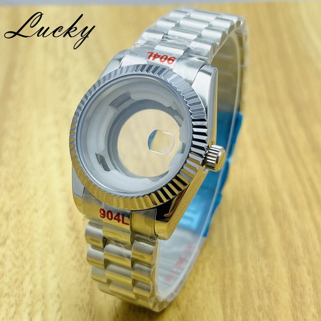 MUZHI Uhrengehäuse Edelstahl, Silber, 31 mm, Damen - Bild 1