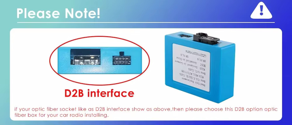 Glasfaser Box für Auto Radio und Monitor passend für Porsche Bose System, Audi, Mercedes Benz B200 W219 W203 W209 ML164 W171 ML und Cayenne in Blau - Bild 2