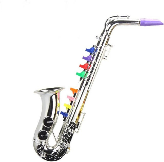 Topmix Saxophon Spielzeug, Silber Gold, ab 14 Jahre - Bild 1