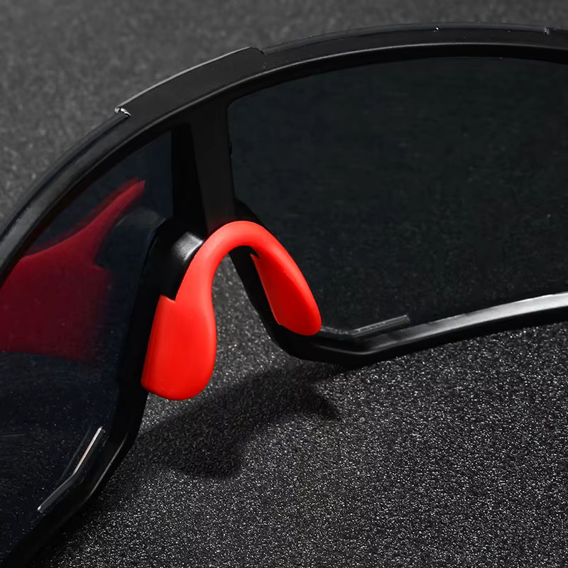 Karos Sportsonnenbrille, Unisex, Vollrand, Wrap, Schwarz, Kunststoff - Bild 2