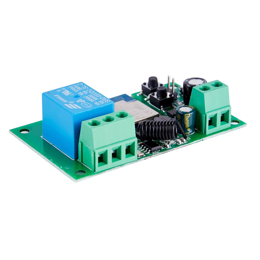 Tuya Smart WiFi 1CH Schalter Relais Modul mit App-Fernbedienung und RF433 Empfänger, kompatibel mit Google Home und Alexa, 220V 10A - Bild 1