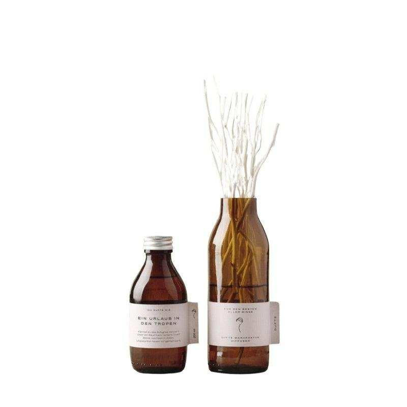 DUFTE Manufaktur Duftstäbchen Urlaub in den Tropen mit Rattan-Stäbchen, Farbe: Weiß, Duftnoten: Vetiver und Oud - Bild 1