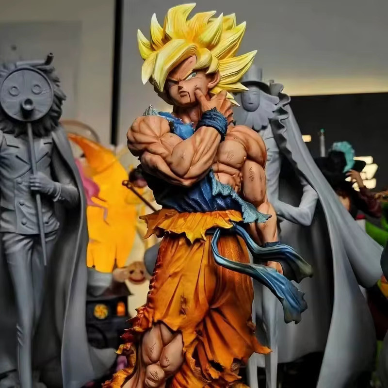 Bandai Dragon Ball Super Saiyan Goku Pinch Face Actionfigur, 32cm - Bild 2