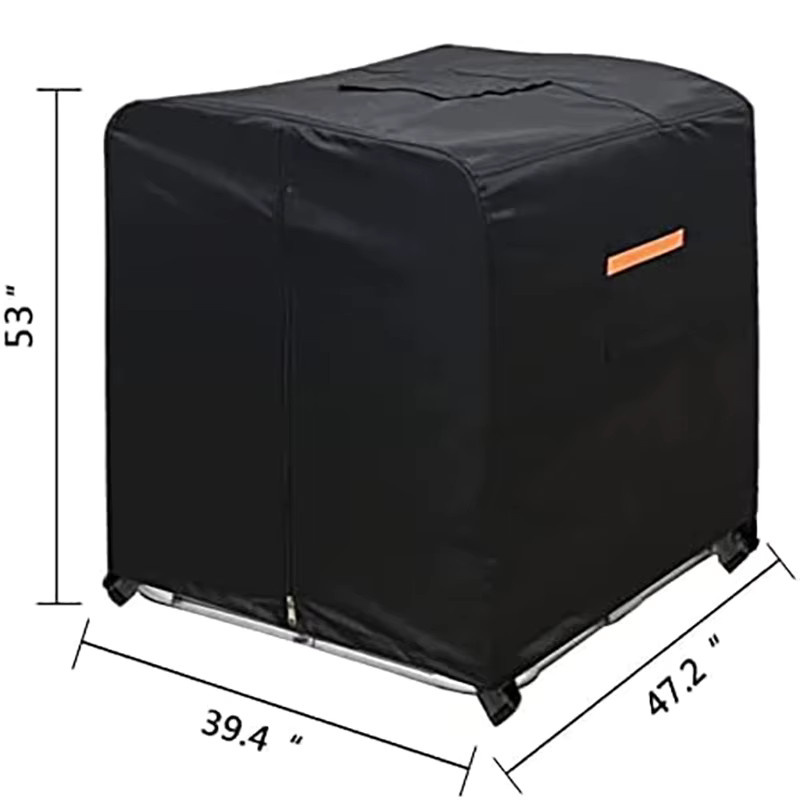 MY·BAKERMAN IBC-Wassertankabdeckung für 1000 l, wasserdichte Outdoor-Gartenschutzabdeckung mit Reißverschluss - Bild 2