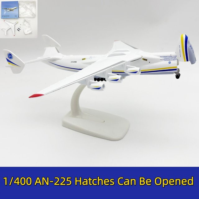 Antonov An-225 Mriya Flugzeugmodell von ZOCO im Maßstab 1/400 aus Legierung mit 20 cm Länge und Basis - Bild 1