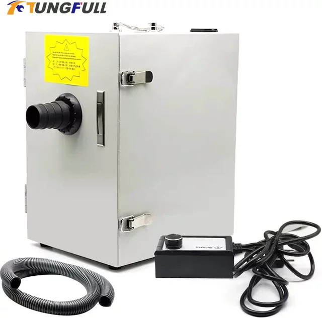 Tungfull Staubabsauger in Weiß, geräuscharmer Sandstrahl-Staubabsauger mit staubdichtem Behälter für Laboratorien, B/T/H: 25,5 x 20,0 x 33,5 cm - Bild 1