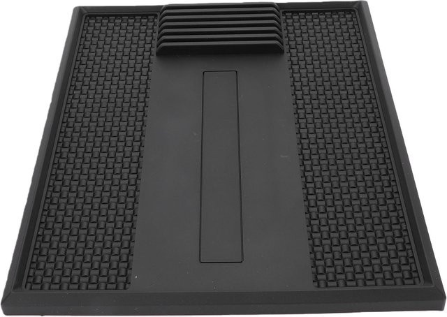 GoolRC Magnetische Friseurmatte aus PVC in Schwarz mit 7 Scherenfächern, hitzebeständig und rutschfest - Bild 1