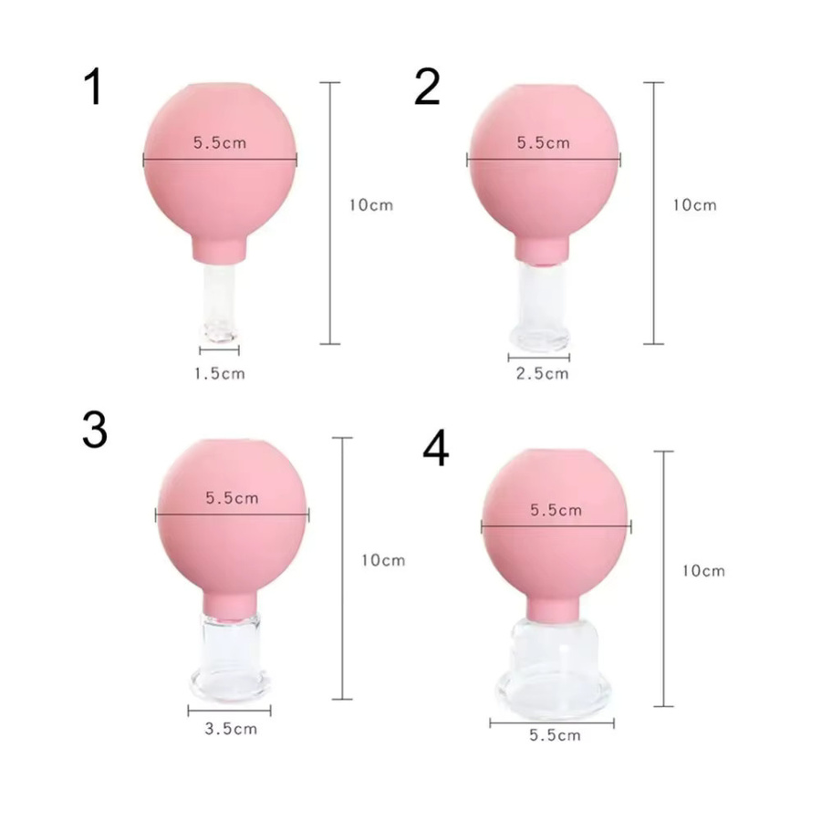 LZJV Vakuum-Schröpfen-Glas-Massagegerät für Gesicht und Körper, Unisex - Bild 3