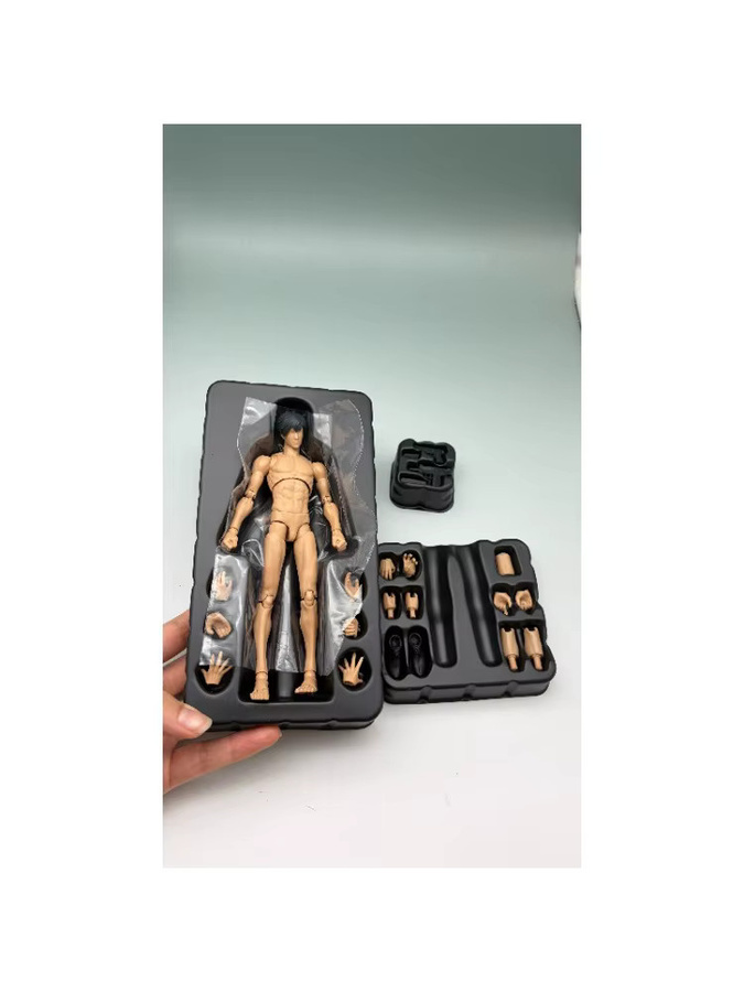 VTOYS X BMS Actionfigur, männlicher Muskelgelenkkörper, bewegliche Puppe, 1:12, superflexibel - Bild 5