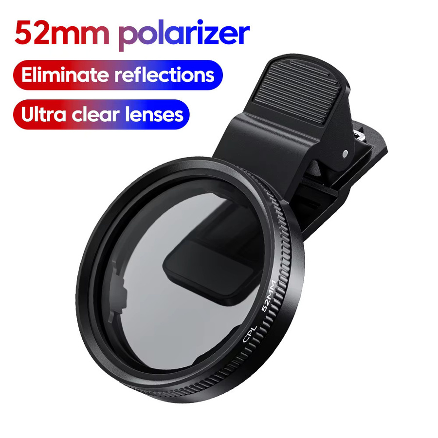 Elough CPL-Polarisator Linsenfilter mit Clip, 52 mm, Schwarz, antireflektierender HD-Filter für Fotografie - Bild 7