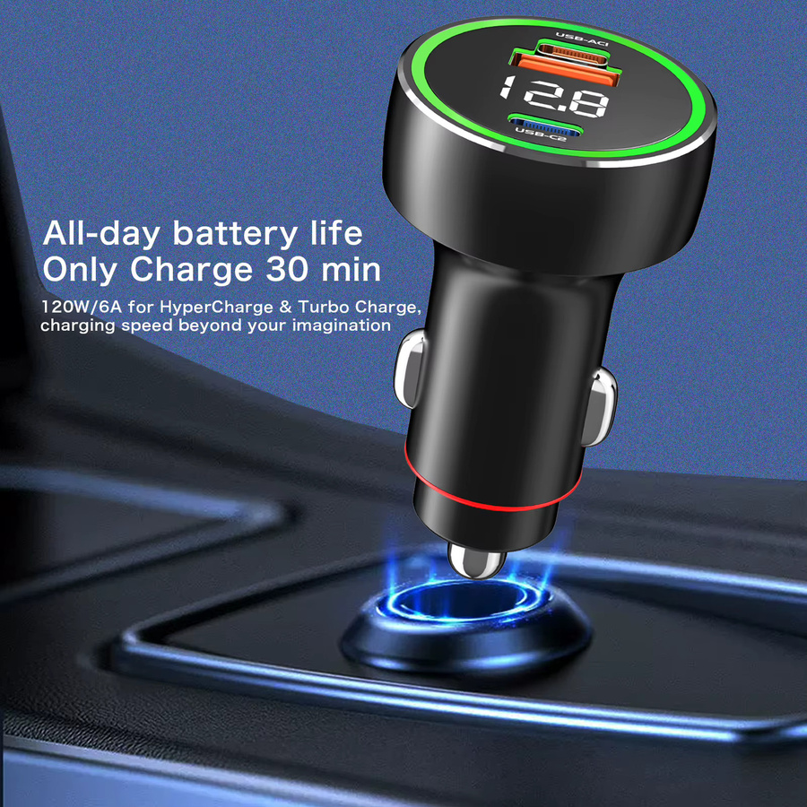 Xiaomi Hypercharger 120W Autoladegerät in Schwarz für Redmi POCO Black Shark, Tablet, Laptop und Smartwatch - Bild 2