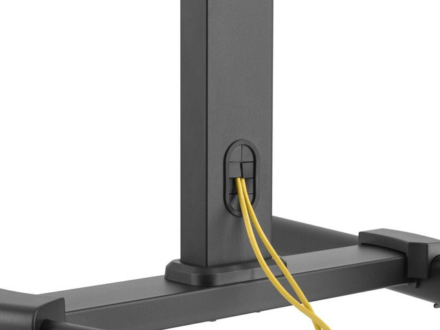 Digital Data Communications Equip Pro Dual Monitor Desk Mount Bracket Universal Monitorhalterung für 32-55 Zoll in Schwarz - Bild 1