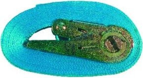 PÖSAMO Zurrgurt mit Spannratsche in Blau, Breite: 2,5 cm, Länge: 600 cm - Bild 1