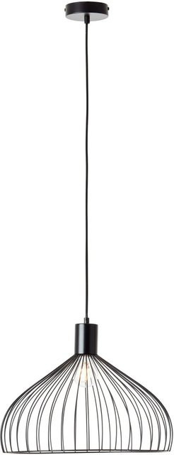 Brilliant Blacky Pendelleuchte Schwarz Matt, Durchmesser: 40 cm, E27, höhenverstellbar und kabelkürzbar - Bild 1