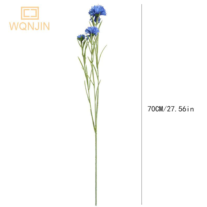 Künstliche Kornblume WQNJIN in Blau aus Seide im Nordic-Stil für deine Dekoration - Bild 2