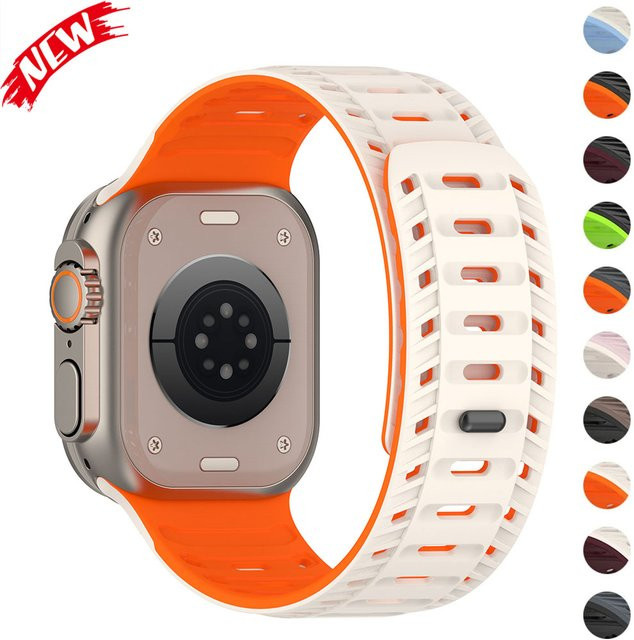 CAOWTAN Uhrenarmband Silikon, Magnetisch, Unisex - Bild 1