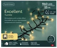 LUMINEO LED Lichterkette Excellent Lights Multicolor in Schwarz und Gold/Messing, 15 m - Bild 1