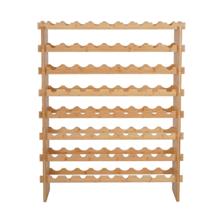 Buying Solutions MB Modulares Weinregal aus Kiefernholz in Braun, 8 Etagen für 72 Flaschen, freistehendes Weinlagerregal - Bild 4