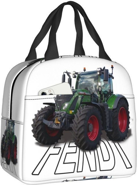 Thermische Lunchbox mit Fendt Traktor Logo, weiß, ausdichtend und isoliert, B/T/H: 22 x 20 x 13 cm - Bild 1