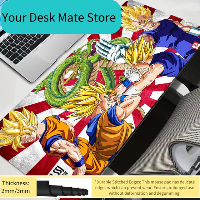 Bandai Dragon Ball Z Goku & Vegeta XXL Gaming Mauspad Multicolor - Bild 1