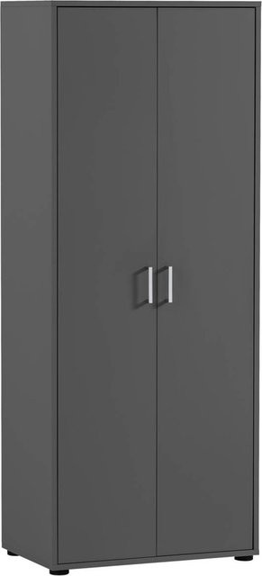 Hochschrank Niels Möbelpartner Schwarz B/H/T: 65 x 163,6 x 41 cm - Bild 1