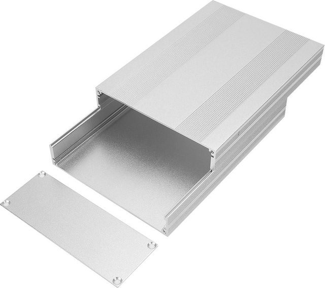 Painter Elektronisches Projektgehäuse aus Aluminium in Silber, B/T/H: 145 x 200 x 54 mm - Bild 1