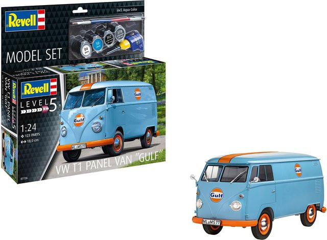 Revell VW T1 Panel Van Gulf Decoration, Modellset, 1:24 - Bild 1