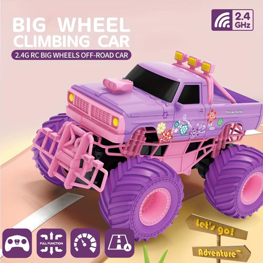 JJRC Elektrischer Kletter-Pickup-Truck, ferngesteuert, Rosa - Bild 2