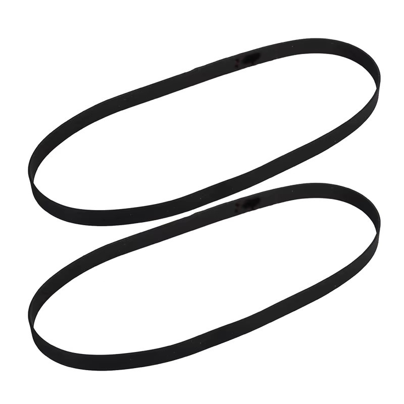 2 Stück Vinyl-Plattenspieler-Riemen Ersatz aus Gummi in Schwarz, Breite: 4 mm, Höhe: 0,6 mm, Länge: 627 mm - Bild 2
