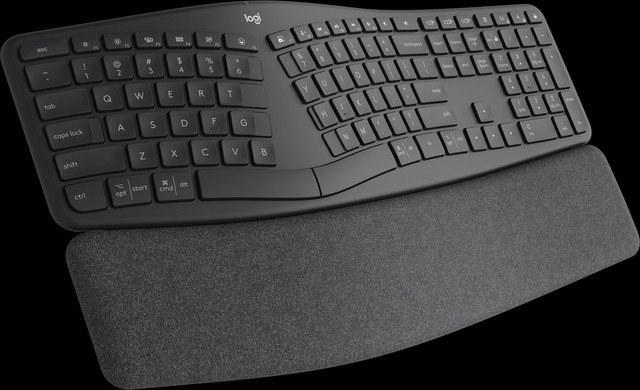 Logitech ERGO K860 Split Keyboard kabellose Bluetooth Tastatur QWERTY USA International Anthrazit - Bild 1