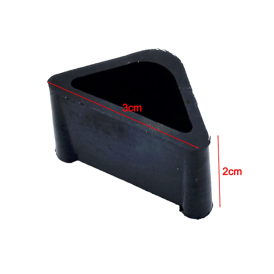 Vibratite Set aus 4 Kunststoff Bockfüßen als Bodenschoner für Stuhlbeine in Schwarz, Modelle WM225 und WM425, Ersatzfüße MM003 - Bild 6