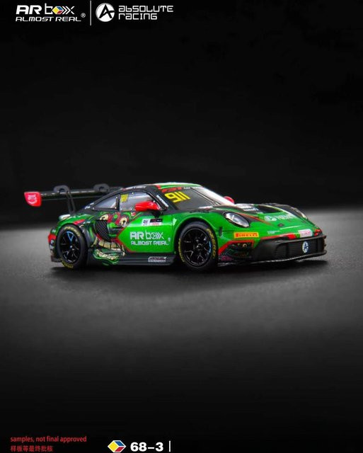 TSM MODEL 992 GT3 R Asia Mandalika Green Livery, Druckguss-Modellauto, 1:64 - Bild 1