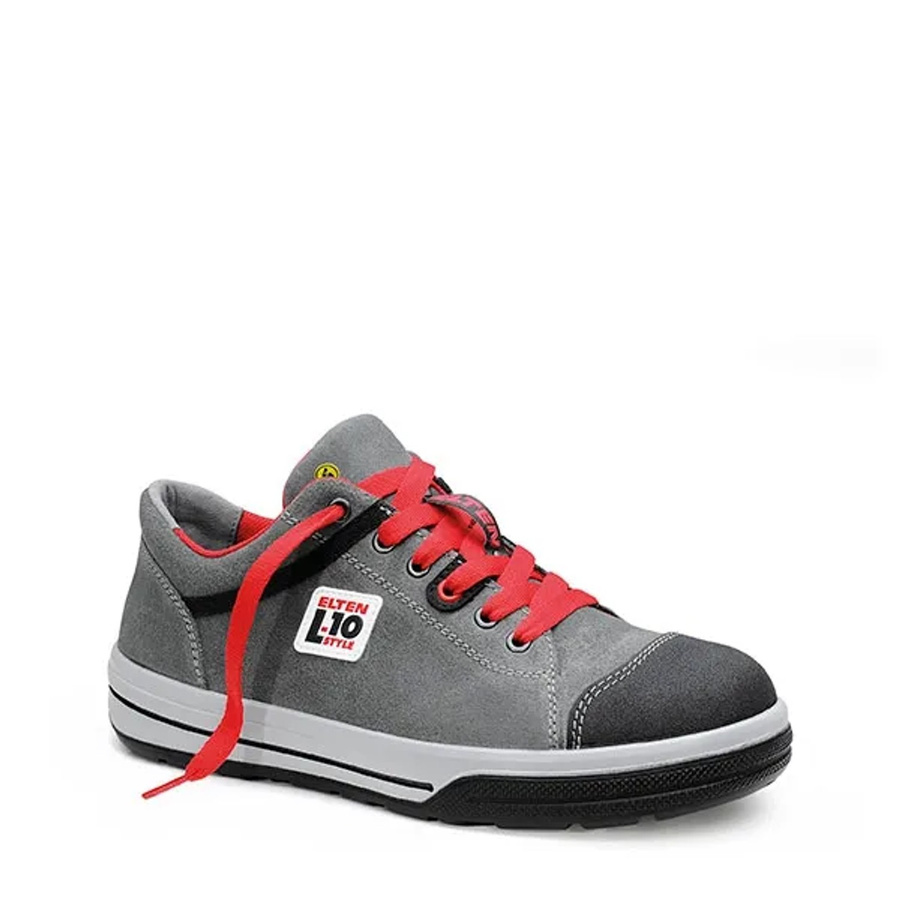 Elten Sicherheitshalbschuh Vintage Pirate Low ESD S3 aus Rindleder in Schwarz-Grau Größe 38 - Bild 2