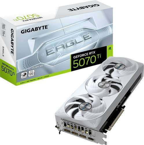 Gigabyte GeForce RTX 5070 Ti EAGLE OC ICE SFF Grafikkarte in Weiß mit 16 GB Speicher - Bild 1