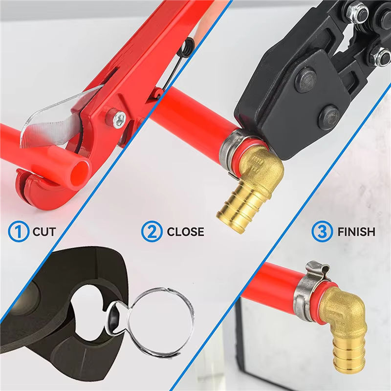 ETRT 200 Stück Pex-Cinch-Klemmringe aus Edelstahl 304, 1/2-Zoll Pex-Crimpringe für Rohrverschraubungen - Bild 2