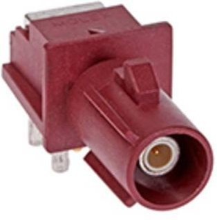 Molex FAKRA-Steckverbinder Buchse gewinkelt 50Ω in Rot und Violett - Bild 1