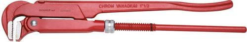Gedore RED 90 Grad abgewinkelte Rohrzange aus Stahl mit versetzter Zahnung R27100030 - Bild 1