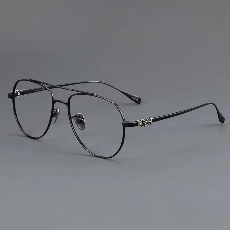 FIRADA 5125-C Korrektionsbrille Aviator, Titan, Vollrand, Herren - Bild 1