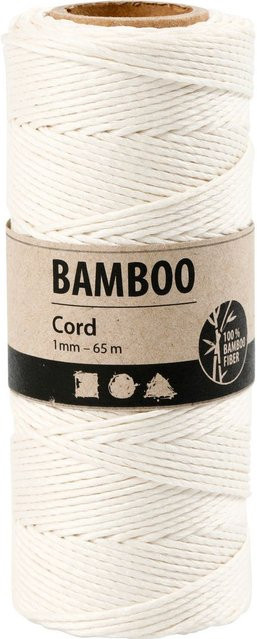 Bambuskordel aus Bambusfaser von Creativ Company in Weiß - Bild 1