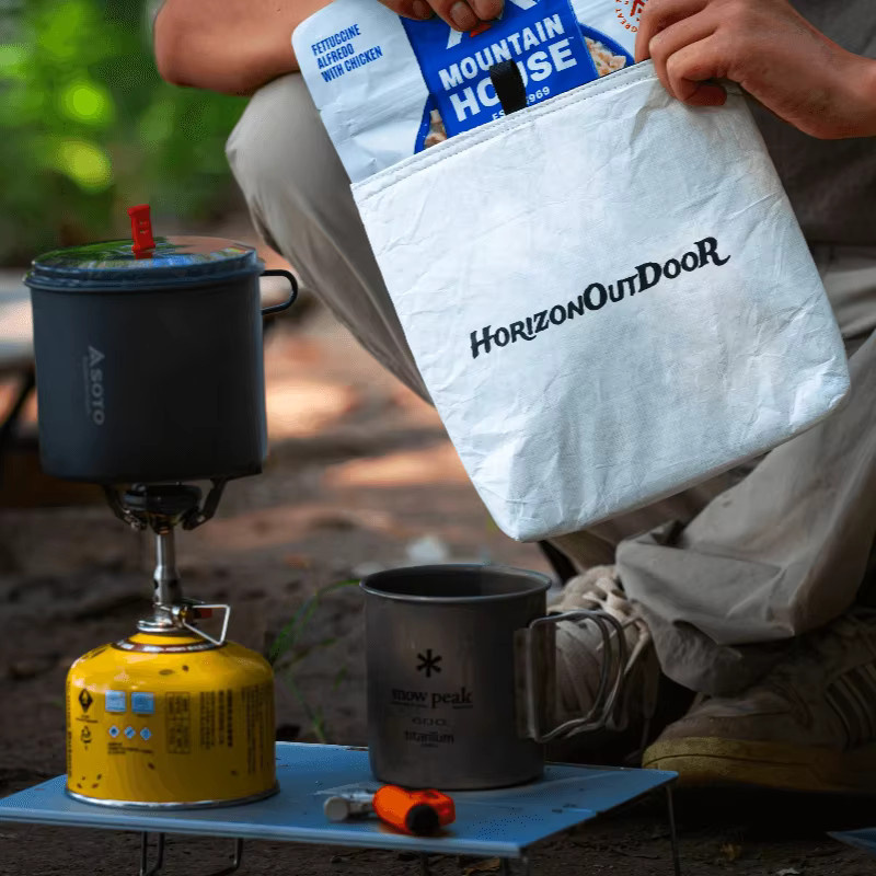 HODR GEAR Outdoor Tyvek Isolierte Lebensmitteltasche in Weiß für gefriergetrocknete Mahlzeiten und Campingausrüstung - Bild 2