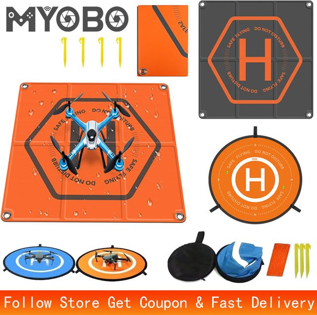 MYOBO Drone Landing Pads für DJI Air Mavic Neo und Phantom, schnell faltbare Helipad Landeplattform für Quadcopter Zubehör - Bild 1