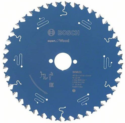 Bosch Expert for Wood Kreissägeblatt mit Carbide-Spitzen für Holz und Metall, Durchmesser: 210 mm, Bohrung: 21 mm, Zähneanzahl: 40, Farbe: Blau - Bild 1