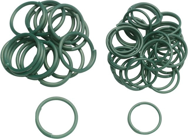 Ringbinder aus Kunststoff in Grün, 15 Stück, Durchmesser: 2,5 cm - Bild 1