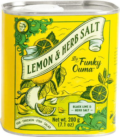 Funky Ouma Lemon & Herb Salt 200 g - Bild 1