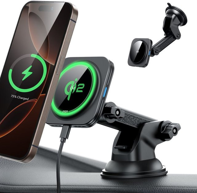 ESR Halolock Dash Kfz-Wireless-Ladegerät für das Dashboard, 15W, Schwarz - Bild 1